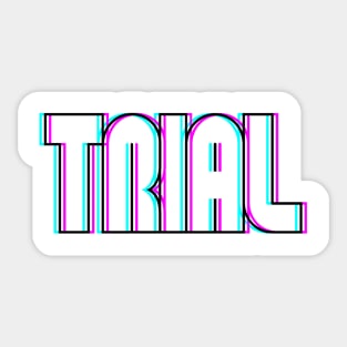 trialbike glitch effect - bike TRIAL sports Sticker